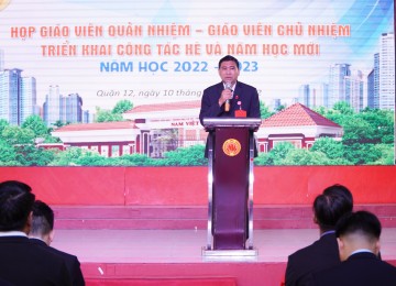 Tập đoàn GDQT Nam Việt tổ chức cuộc họp Giáo viên toàn trường .