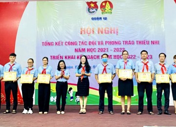 LĐ Trường TiH Nam Việt đạt thành tích xuất sắc trong CT Đội và phong trào thiếu nhi 2021 - 2022
