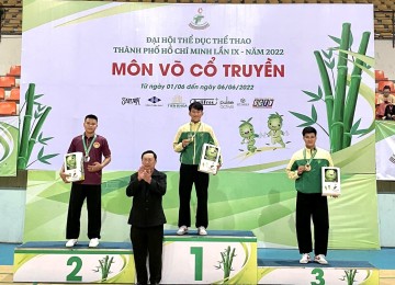 CLB Võ thuật học đường Nam Việt đạt thành tích cao tại Đại hội thể dục thể thao TPHCM.