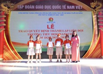 Lễ trao quyết định thành lập Liên đội Trường Tiểu học Nam Việt - cơ sở 7 ( Quận Gò Vấp )